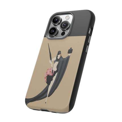 Dancer with Ink & Blossoms Phone Case – Elegant Grace & Artistic Poise