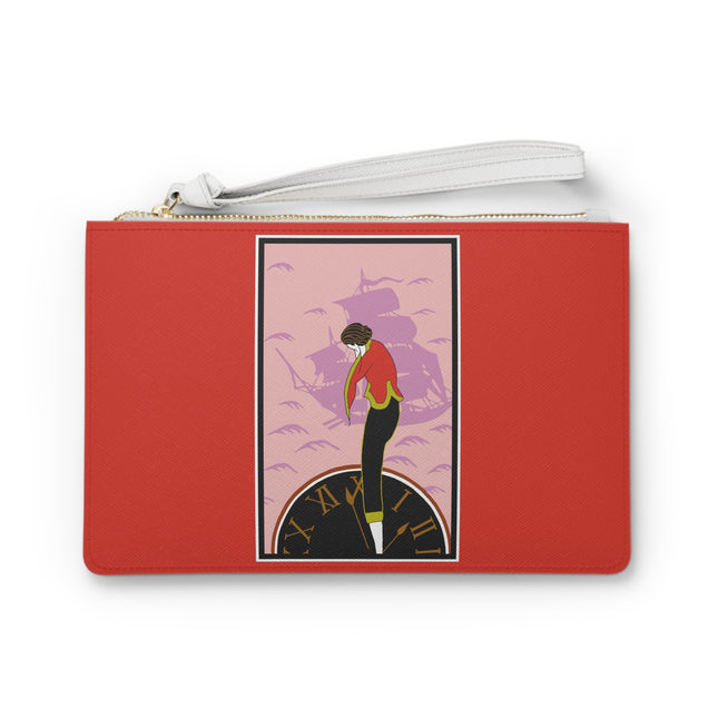 Woman Waiting for her Beloved at 1:59 by Kobayashi Kaichi Clutch Bag