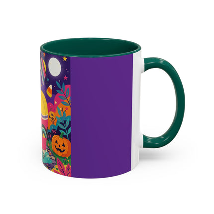 🌙🎃 The Lady Of Moonbeam Hollow Colorful Mug – Whimsical Halloween Charm