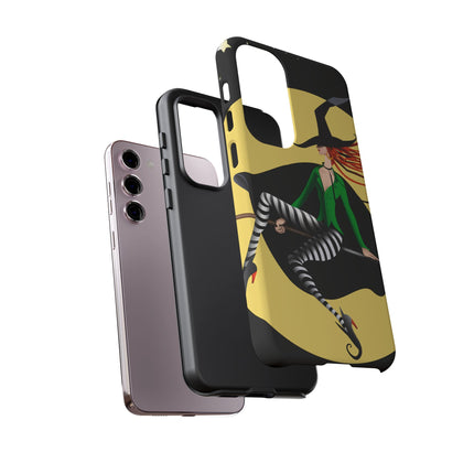 A Witch’s Moonlit Flight Phone Cases