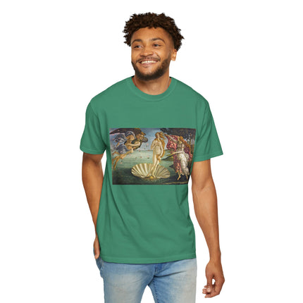 Birth of Venus by Sandro Botticelli Unisex Garment-Dyed T-shirt
