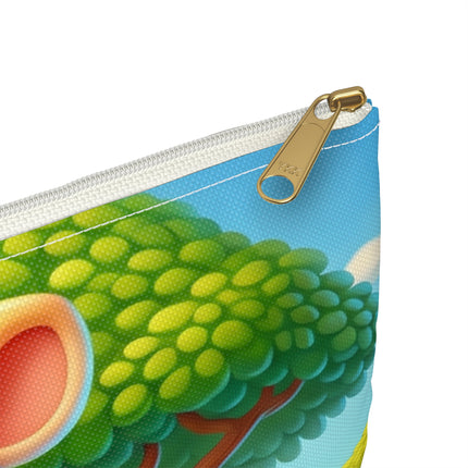 The Giraffe Lookout Flat Pouch – Savanna Grace & Watchful Wonder