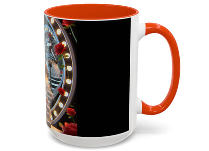 Halloween Witch Through the Mirror Colorful Mugs (11oz, 15oz)