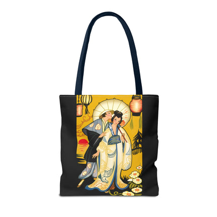 Golden Embrace Tote Bag (AOP)