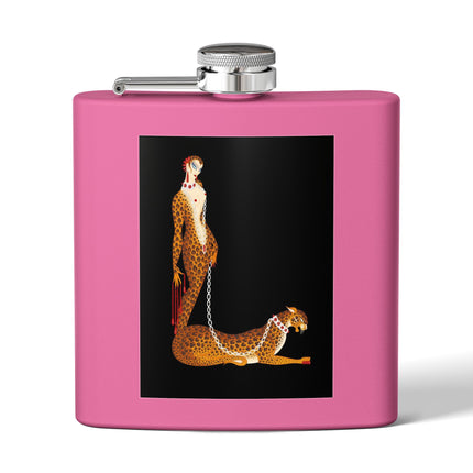 Leopard Queen Stainless Steel Flask – Wild Beauty & Art Deco Glamour