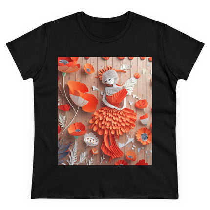 Poppy Fairy Women's Midweight Cotton Tee