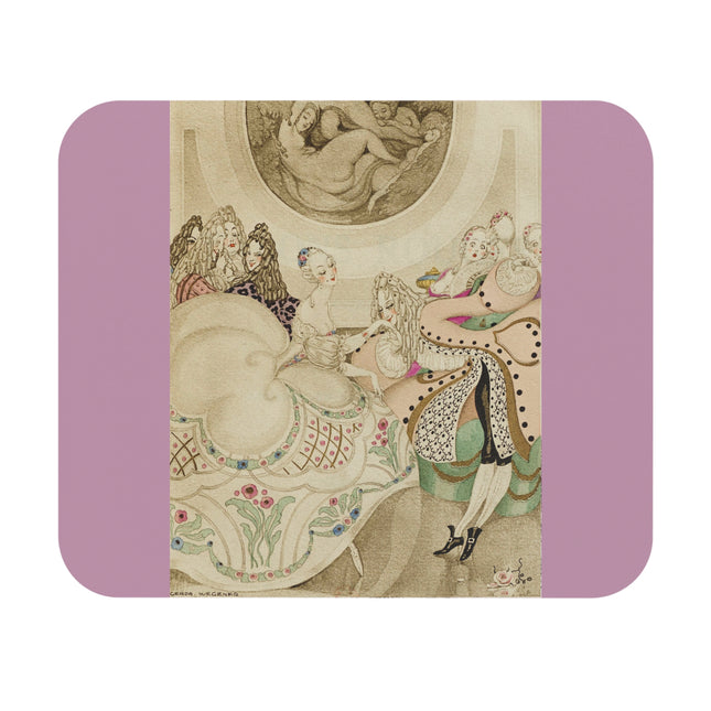 Sur talons rouges (On Red Heels) pl 01 by Gerda Wegener Mouse Pad, Rectangle