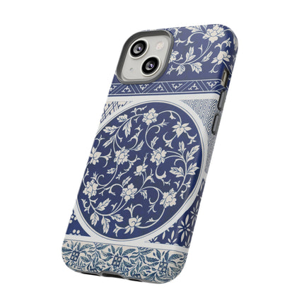 Blue Flower Pattern by Owen Jones Phone Cases