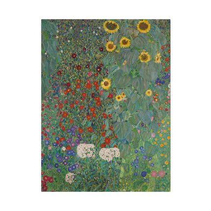 Farm Garden with Sunflowers by Gustav Klimt Matte Canvas, Stretched, 0.75"