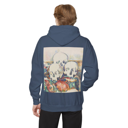 The Three Skulls by Paul Cézanne Unisex Garment-Dyed Hoodie