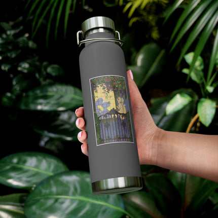 Whispers of Love: A Vintage Art Deco Fairytale Copper Vacuum Insulated Bottle, 22oz