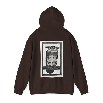 Horned Owl by Samuel Jessurun de Mesquita Heavy Blend™ Hooded Sweatshirt