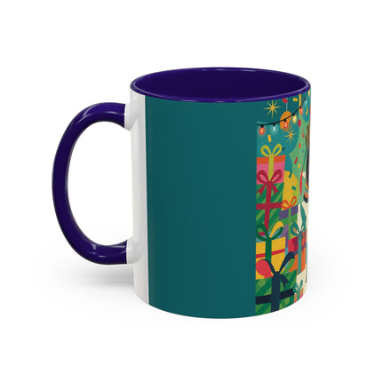 🎄✨ The Lady Of The Christmas Ornament Colorful Mug – Art Deco Holiday Fantasy