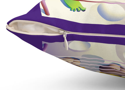 Cosmic Clash Spun Polyester Square Pillow