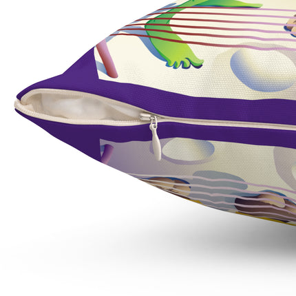 Cosmic Clash Spun Polyester Square Pillow