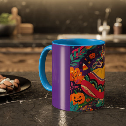 🌙🎃 The Lady Of Moonbeam Hollow Colorful Mug – Whimsical Halloween Charm