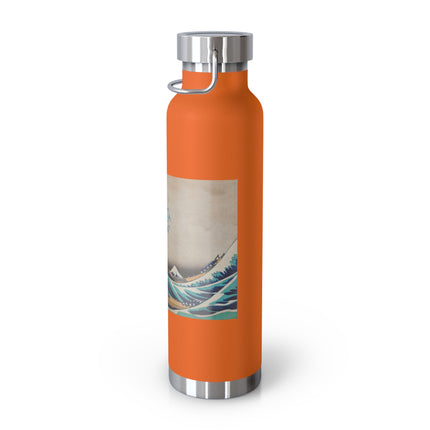 The Great Wave off Kanagawa by Katsushika Hokusai Copper Vacuum Insulated Bottle, 22oz