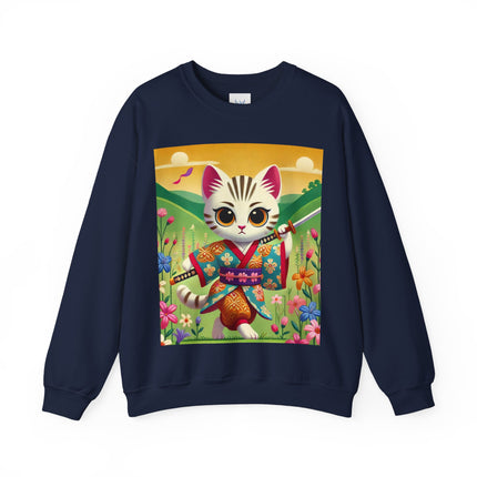 Samurai Kitten Unisex Heavy Blend™ Crewneck Sweatshirt