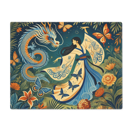 🧚‍♀️🦋 Fairy Waltz in the Butterfly Garden Placemat – Whimsical Fantasy Art