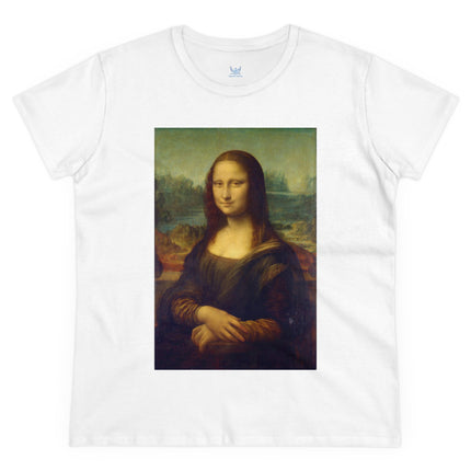 Mona Lisa by Leonardo da Vinci Women's Midweight Cotton Tee