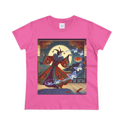 Court Magician with Ghost Butterflies Cotton Tee