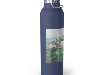 Water Lilies by Karl Hagemeister Copper Vacuum Insulated Bottle, 22oz
