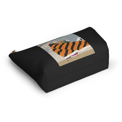 Snowfall Courtesan Cosmetic Bag – Whimsical Winter Elegance