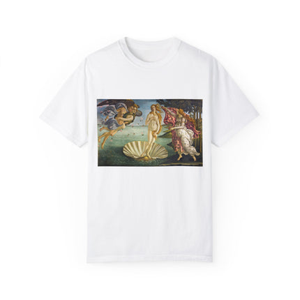 Birth of Venus by Sandro Botticelli Unisex Garment-Dyed T-shirt