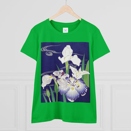 Irises by Kogyo Tsukioka Women's Midweight Cotton Tee