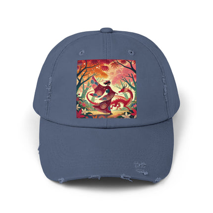 The Dragon Fairy’s Dance Unisex Distressed Cap