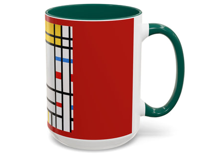 Place de la Concorde by Piet Mondrian Colorful Mugs (11oz, 15oz)