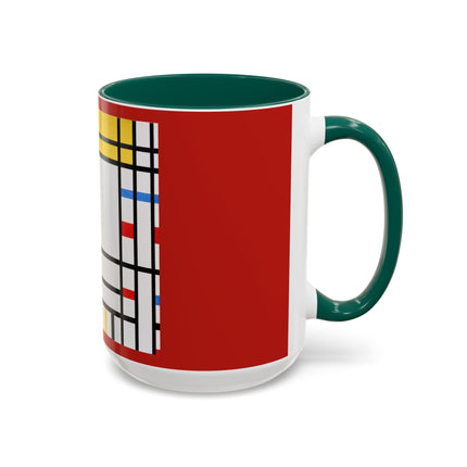 Place de la Concorde by Piet Mondrian Colorful Mugs (11oz, 15oz)