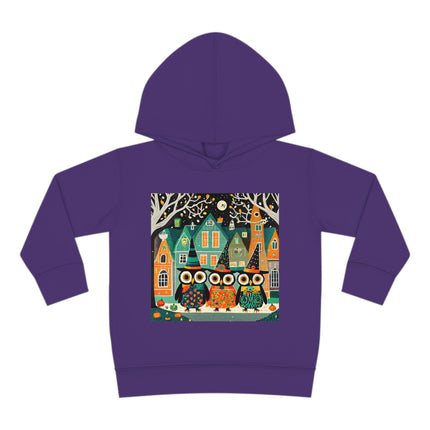 Night of the Trick-or-Treating Owlets Toddler Pullover Fleece Hoodie