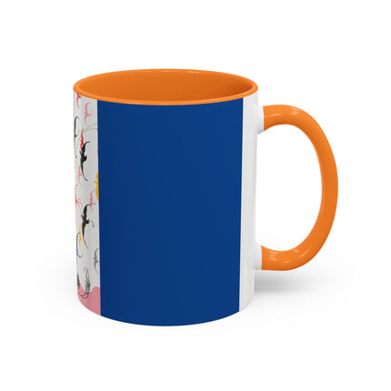 Flight of the Songbirds Colorful Mugs – Theatrical Whimsy & Colorful Harmony