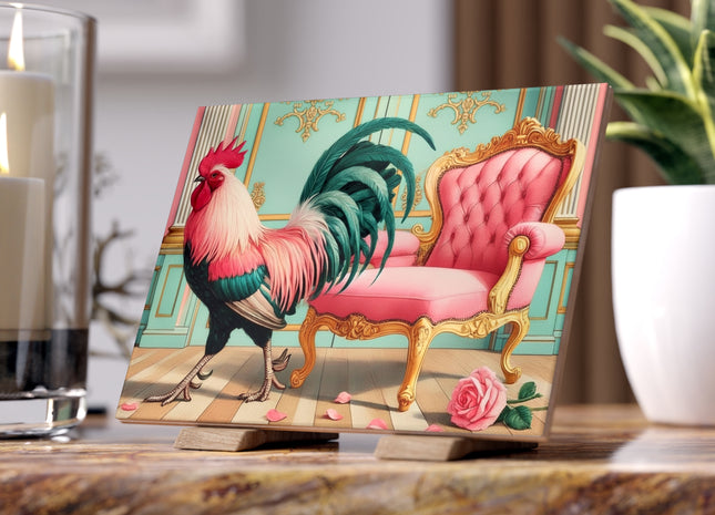 The Salon Rooster Ceramic Tile