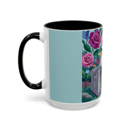 The Lady Of The Garden Tea Colorful Mugs – Art Deco Floral Elegance