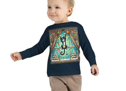 Mischief in Tinselland Toddler Long Sleeve Tee