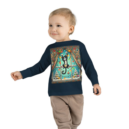 Mischief in Tinselland Toddler Long Sleeve Tee