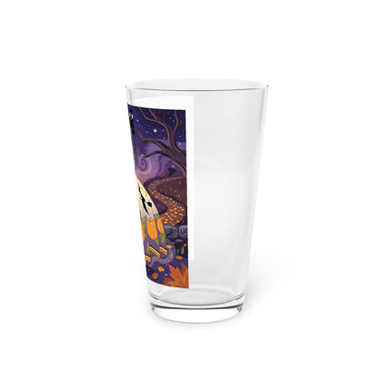 🎃🌙 The Pumpkin Moon Dress Glass, 16oz – Whimsical Halloween Fashion