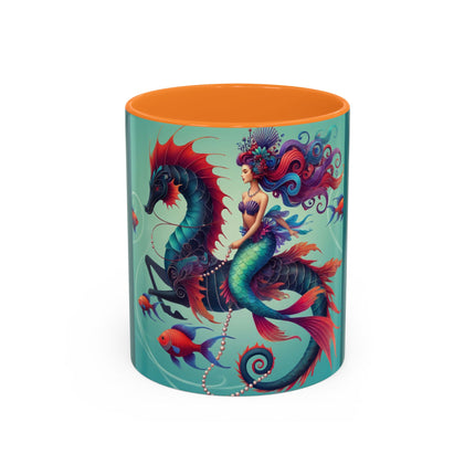 Mermaid & Sea Dragon Mug – Ocean Guardian & Mythic Beauty
