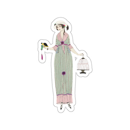 Robe de linon (Linen Dress) by Charles Martin Kiss-Cut Stickers (4 Sizes)