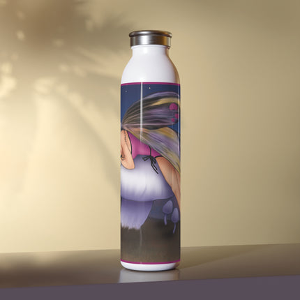 Slumbering Fairy on a Mushroom Slim Water Bottle