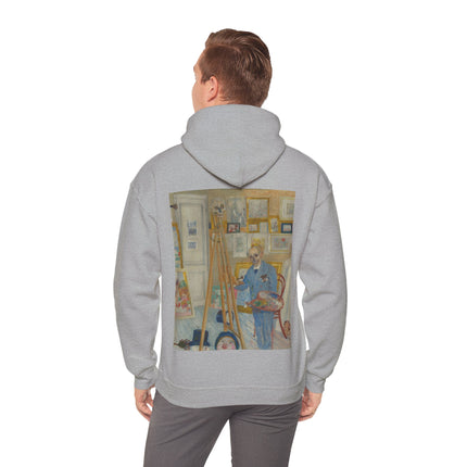 The Skeleton Painter by James Ensor Heavy Blend™ Hooded Sweatshirt