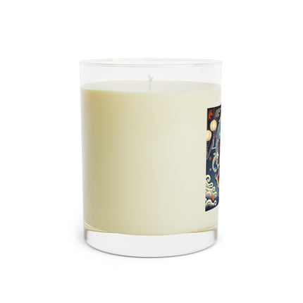 Skeleton Kabuki Performer Scented Candle - Full Glass, 11oz