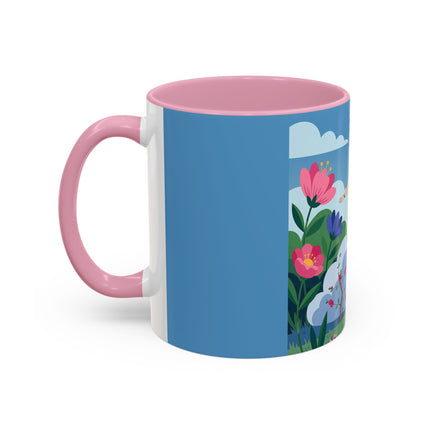 Garden Of New Beginnings Colorful Mugs – Art Deco Floral Elegance