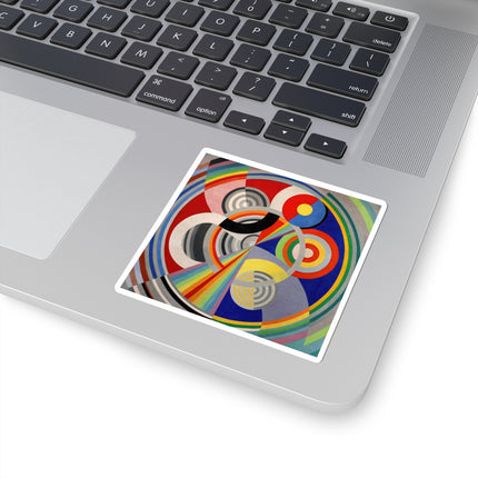 Rythme No. 1 by Robert Delaunay Kiss-Cut Stickers (4 Sizes)