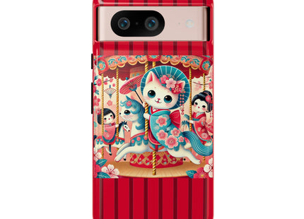 Geisha Kitten's Enchanted Carousel Phone Cases