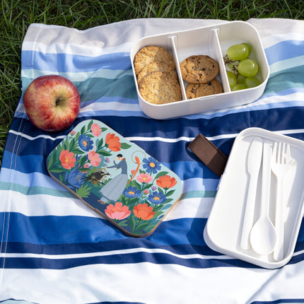 🦜🌺 The Lady Of The Garden Aviary Bento Lunch Box – Art Deco Floral Whimsy