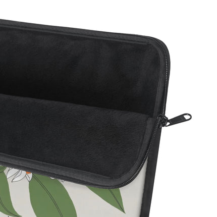 Blue Tit & Butterfly Laptop Sleeve – Elegant Charm & Springtime Grace