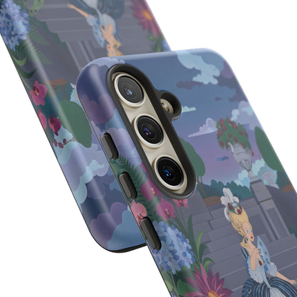 🦚🌸 The Peacock Garden Terrace Phone Case – Art Deco Floral Elegance